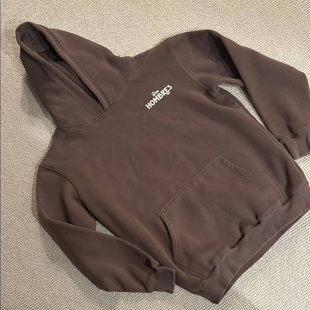 Dos Hombres Mezcal Merch Brown Hoodie - Size Small